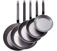 De buyer - 5110.40 - 'carbone plus' poêle ronde coupe lyonnaise - queue feuillard rivetée - tôle d'acier blanche G