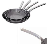 de Buyer 5130.24, Rond, Poêle à frire polyvalente, Acier inoxydable, Acier inoxydable, Acier, Céramique, Gaz, Halogène, Induction
