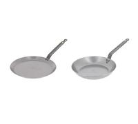 DE BUYER -5615.30 -poele a crepe mineral b element ø 30cm & 5610.24 Mineral B Element Poêle Ronde Diamètre: 24 cm