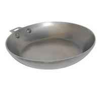 De buyer 5630.24 'mineral b element' poêle ronde revêtue de cire d'abeille - tôle d'acier blanche - avec embase pour queue amovible - diamètre 24 cm G