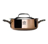 De Buyer – Sautoir en cuivre PRIMA MATERA – anse et couvercle en inox – Diamètre 28 cm