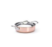 DE BUYER -6441.24 -sautoir cuivre-inox a couv. ø 24cm, Marron