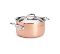 DE BUYER -6442.20 -faitout cuivre-inox a couv. ø 20cm, Argent