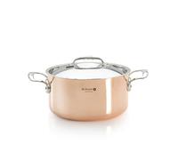 DE BUYER -6442.24 -faitout cuivre-inox a couv. ø 24cm