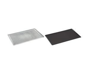 DE BUYER -7367.53 -plaque patissiere alu. perforee 53x32.5 & 8161.53 -plaque patissiere choc a-a gn 1/1