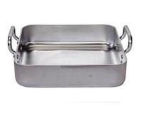 De Buyer Plat à rôtir 7664.30 rectangulaire aluminium 30x30 Gris