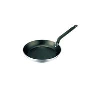 De buyer 8180.32 'choc' poêle ronde antiadhésive - queue feuillard rivetée - aluminium revêtu - 32 cm