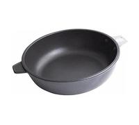 De Buyer 8352.28 Sauteuse "Choc Induction" anti-adhésif Diamètre 28 cm avec Embase pour Manche Amovible (non fourni)