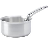 De Buyer Alchimy Poêle à frire/sauteuse en acier inoxydable - Poêle à frire professionnelle en acier inoxydable avec design à 3 couches et poignée haute agréable, idéale pour tous les feux de cuisine,