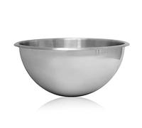 De Buyer - Bassine demi-sphérique "Cul-de-Poule" en inox avec fond en silicone - Diamètre 20 cm -, Argent
