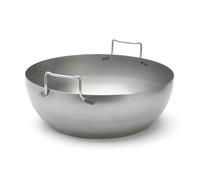 DE BUYER - Bassine à Friture Bombée LA LYONNAISE en acier - 50 cm | Équipée de deux anses soudées pour une manipulation facile et sécurisée