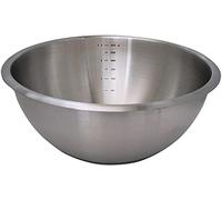 Bassine 1/2 sphérique ø 24 cm en inox avec fond anti dérapant en silicone