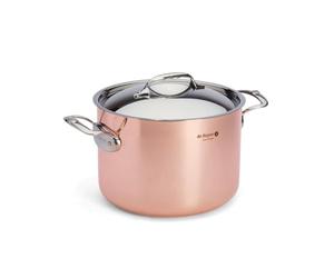 De Buyer - Braisière en cuivre PRIMA MATERA avec couvercle en inox