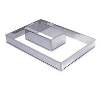 DE BUYER Cadre ˆ tarte inox extensible rectangle 21.5 x 11.5 cm H.4 cm