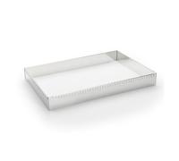 De Buyer 3013.43 Cadre à entremets rectangle extensible inox 43x29x5 cm (jusqu'à 56x84x5) Gris