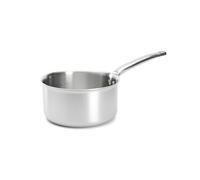 De Buyer - Casserole en inox 3 couches ALCHIMY - 20 cm - Fabriquée en France, Sans PFAS, Maîtrise de la Cuisson, Inox 18/10, Tous Feux + Four, Finition Poli Brossé, Gris