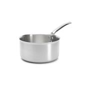 De Buyer - Casserole en inox 3 couches ALCHIMY - 24 cm - Fabriquée en France, Sans PFAS, Maîtrise de la Cuisson, Inox 18/10, Tous Feux + Four, Finition Poli Brossé, Gris