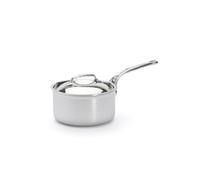 De Buyer - Casserole en inox AFFINITY avec couvercle en inox - 18 cm - Fabriquée en France, Sans PFAS, Montée Rapide en Température, Inox 18/10, Tous Feux + Four, Finition Poli Brillant