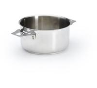 De Buyer Casserole en inox MILADY TWISTY amovible Diamètre 18 cm Gris