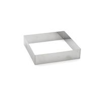 De Buyer - Cercle à Entremets Carré en inox - 20 x 20 x 4,5 cm