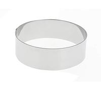 De Buyer - Cercle à entremets rond en inox - 10 x 4,5 cm - Fabriqué en France, Parfait pour Mousse, Entremets, Pâtisserie, Inox Durable qui Conserve sa Forme, Bonne Convection Thermique