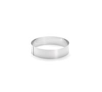De Buyer - Cercle à entremets rond en inox - 18 x 4,5 cm - Fabriqué en France, Parfait pour Mousse, Entremets, Pâtisserie, Inox Durable qui Conserve sa Forme, Bonne Convection Thermique
