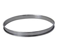 DE BUYER Cercle à tarte aux bords roulés perforés - inox - Ø 28 x H 2 cm - Tous feux dont induction
