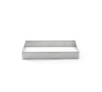 Carré à tarte Inox perforé de BUYER H 2 cm 8 x 8 cm