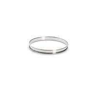 De Buyer – Cercle à tarte rond en inox – Bord roulé – H. 2 cm Ø 18 cm