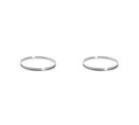 DE BUYER - Cercle à Tarte Rond en INOX à Bord roulé - Diamètre 22 cm, Hauteur 2 cm - 3091.22N (Lot de 2)