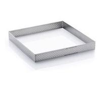 de buyer cercle carré perforé inox - inox - diametre : 20 cm - hauteur : 2 cm G