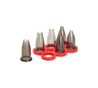 De Buyer - Coffret CLASSIC : 6 douilles en tritan avec support - 16,5 x 8,5 x 7 cm -, Noir