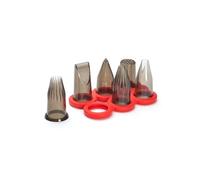 De Buyer - Coffret CRÉATIF : 6 douilles en tritan avec support | 16,5 x 8,5 x 7 cm