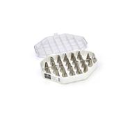 De Buyer - Coffret de 26 douilles en inox spéciales décor - 19,2 x 14 cm - Inox de Qualité Professionnelle, Sans Soudure pour Hygiène Parfaite, S'Adaptent aux Poches Pâtissières