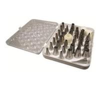 De Buyer Coffret 35 douilles à pâtisserie inox avec adaptateurs