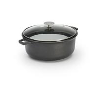 De Buyer - Coquelle antiadhésive CHOC EXTREME avec couvercle en verre - Diamètre 24 cm -