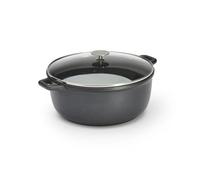 Coquelle choc extrême fonte et aluminium - DE BUYER - ø 28 cm - Couvercle en verre