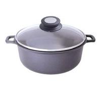 De Buyer - Coquelle antiadhésive CHOC EXTREME avec couvercle en verre - Diamètre 24 cm -