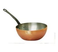 DE BUYER, DEPUIS 1830-INOCUIVRE-6464.20-SAUTEUSE CONIQUE CUIVRE-INOX E.F. QUEUE FONTE Ø 20CM Inox G