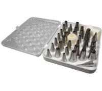 De Buyer Coffret 35 douilles à pâtisserie inox avec adaptateurs