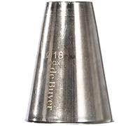 De Buyer - Douille en inox unie - Diamètre 1,8 cm - En Inox, Idéale pour Décorer, Garnir et Remplir, Sans Soudure pour Hygiène Parfaite, S'Adapte aux Poches Pâtissières, Argent