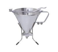 De Buyer Entonnoir à piston 3354.02 1,9 l avec pied fil inox Argenté