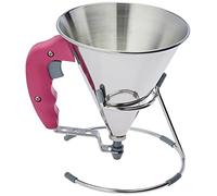 De Buyer Entonnoir à piston KWIK en inox avec pied 0,8 L Fuchsia