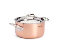 De Buyer - Faitout avec couvercle en cuivre PRIMA MATERA - Diamètre 20 cm -