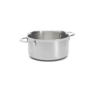 De Buyer - Faitout couvercle en inox 3 couches ALCHIMY - 20 cm - Fabriqué en France, Maîtrise de la Cuisson, Inox 18/10, Tous Feux + Four, Finition Poli Brossé