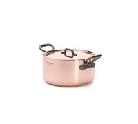 De Buyer - Faitout Cuivre-inox E.F. A Couvercle Anses Fonte Ø 24Cm - 24 cm