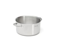 De Buyer - Faitout sans couvercle en inox PRIM'APPETY - 24 cm - Sans PFAS, Inox 18/10 de Qualité Professionnelle, Fond Magnétique Épais pour Cuisson Maîtrisée, Tous Feux + Four, Finition Poli Brossé
