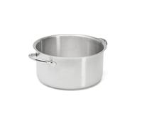 De Buyer - Faitout sans couvercle en inox PRIM'APPETY - 28 cm - Sans PFAS, Inox 18/10 de Qualité Professionnelle, Fond Magnétique Épais pour Cuisson Maîtrisée, Tous Feux + Four, Finition Poli Brossé