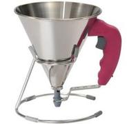 De Buyer Entonnoir à piston KWIK en inox avec pied 0,8 L Fuchsia
