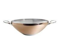 De Buyer - Wok en cuivre PRIMA MATERA avec 2 anses - Diamètre 32 cm -